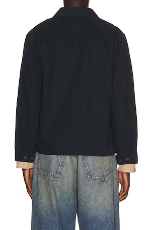 Rhythm Awake Herringbone Jacket in Blue