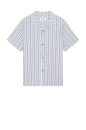 Vacation Stripe Short Sleeve Shirt Rhythm