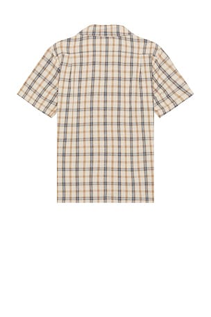 Rhythm Check Short Sleeve Shirt in Cream