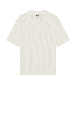 Relaxed Knit Short Sleeve Polo Rhythm