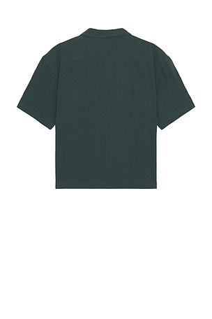 Rhythm Relaxed Texture Short Sleeve Shirt in Teal