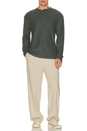 Vintage Terry Long Sleeve Henley Rhythm