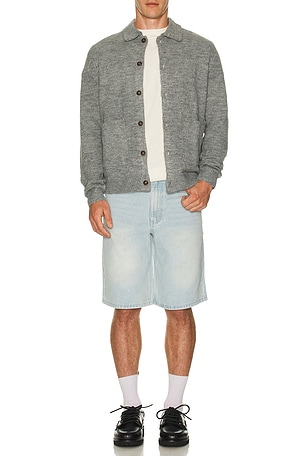 Mohair Whip Stitch Knit Shirt Rhythm