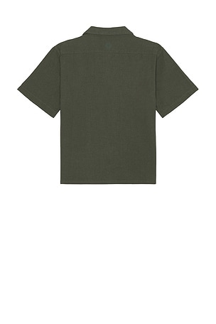 Rhythm Grange Crop Shirt in Green
