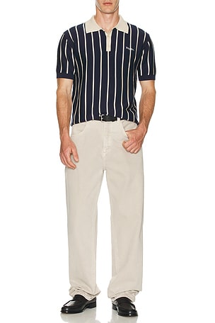 Striped Knit Polo Rhythm