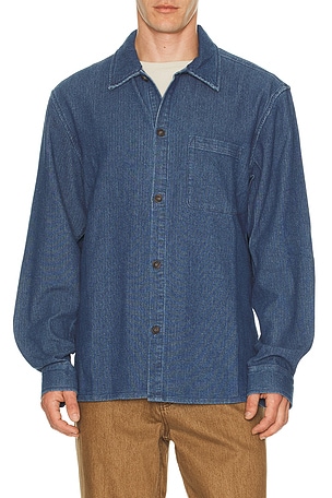 Textured Wale Long Sleeve Shirt Rhythm