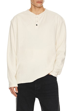 Vintage Terry Long Sleeve Henley Rhythm