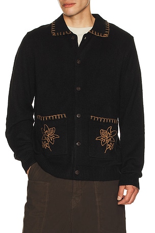 Whip Stitch Button Up Knit Polo Rhythm