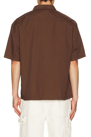 Rhythm Mirissa Relaxed Shirt in Brown