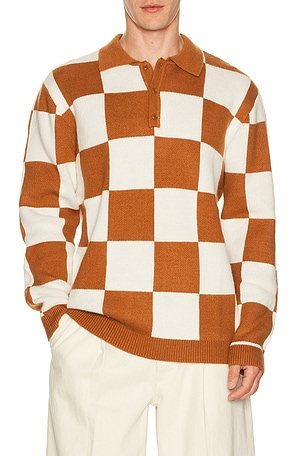 Rhumba Check Knit Polo Rhythm
