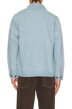 Rhythm Arguam Long Sleeve Shirt in Blue