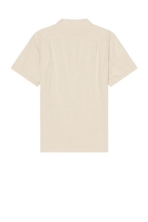 Rhythm Classic Linen Short Sleeve Shirt in White