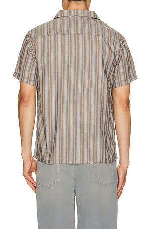 Rhythm Vacation Stripe Shirt in Brown