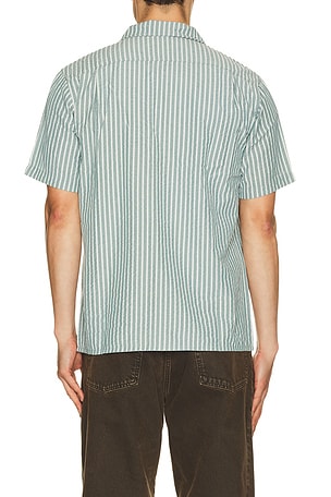 Rhythm Seersucker Stripe Shirt in Green