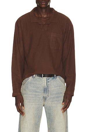 Vintage Terry Long Sleeve Polo Rhythm