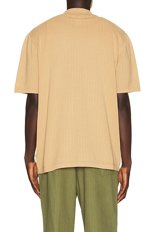 Rhythm Textured Knit Shirt in Brown