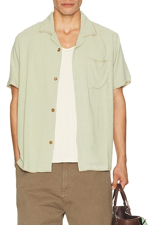 Linen Whip Stitch Shirt Rhythm