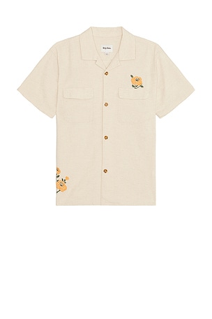 Embroidered Seersucker Short Sleeve Shirt Rhythm