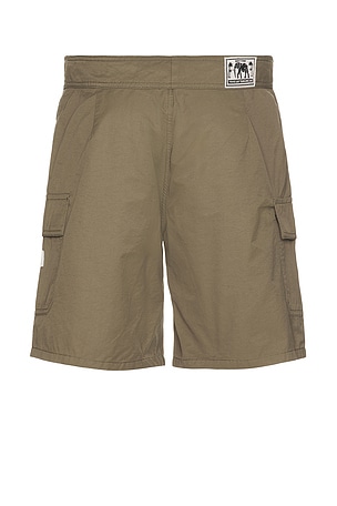 Rhythm Cargo Swim Trunks in Olive