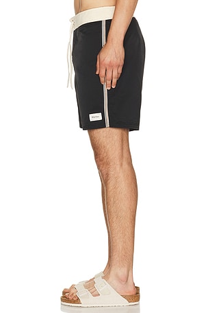 Rhythm Heritage Swim Trunk in Black