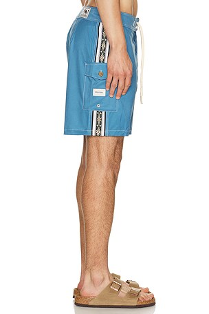 Rhythm Panel Stripe Trunk in Blue