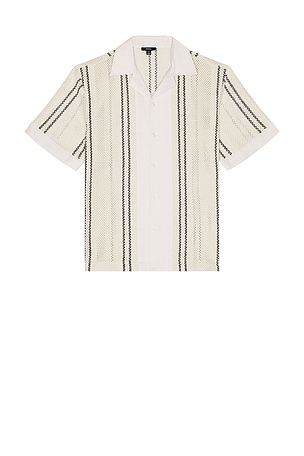 Opal Stripe Short Sleeve Shirt Reiss