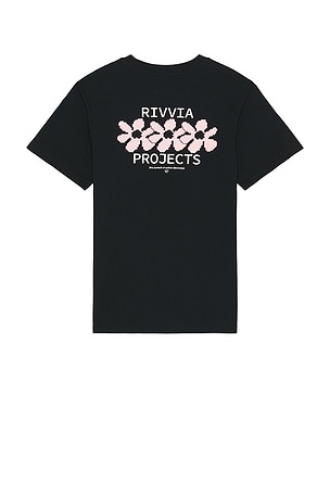 Rivvia Projects Digi Flower T-Shirt in Black