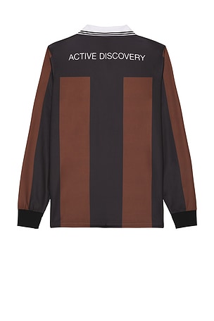 Rivvia Projects Team VV Long Sleeve Polo in Black,Brown