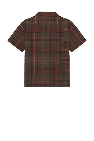 Rivvia Projects VV Plaid Shirt in Burgundy,Green