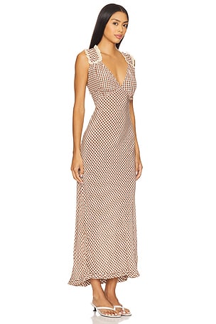 RIXO Chessie Dress in Neutral