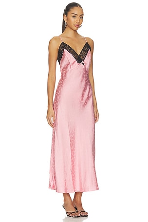 RIXO ROBE ALBERTA en Rose Pâle 