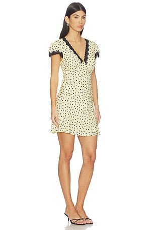 RIXO Cely Dress in Yellow
