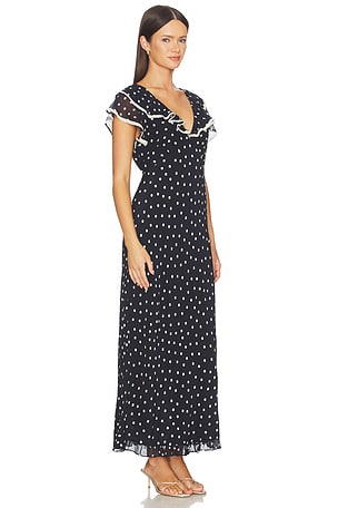 RIXO Bethea Dress in Navy