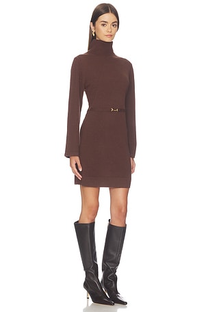 RIXO ROBE ALY en Chocolat