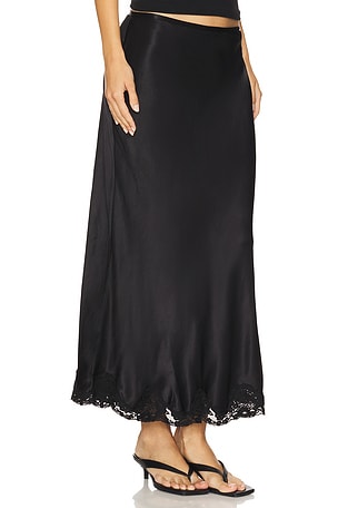 RIXO Crystal Skirt in Black