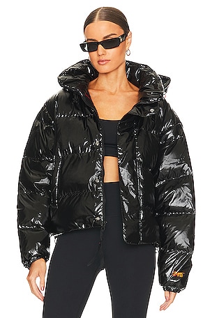 Reebok × Victoria beckham フライトジャケットMA-1 Reebok x Victoria Beckham Black Puffer Down Jacket - ShopStyle