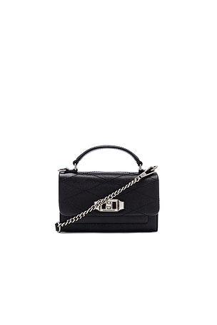 Rebecca Minkoff Je Taime Phone Crossbody in Black REVOLVE