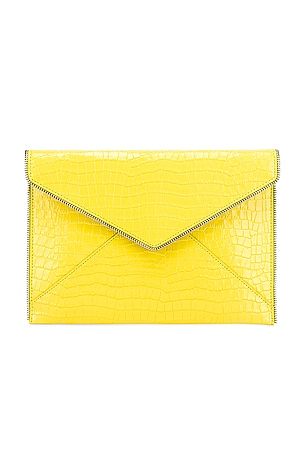 Rebecca Minkoff Neon Green sale Leo Clutch