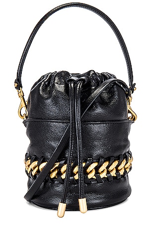 Rebecca Minkoff Chain Bucket Bag in Black | REVOLVE
