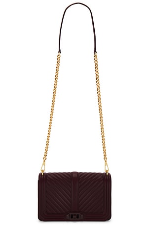 SAC À BANDOULIÈRE CHEVRON QUILTED LOVE Rebecca Minkoff