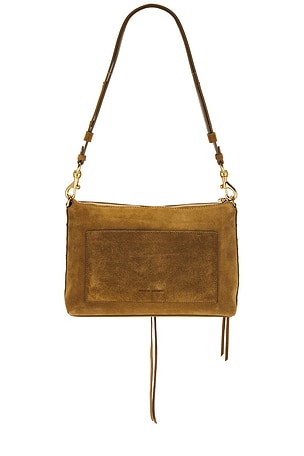 Rebecca Minkoff Darren Top Zip Shoulder Bag in Brown