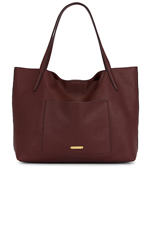Rebecca Minkoff Darren Unlined Tote Bag in Burgundy