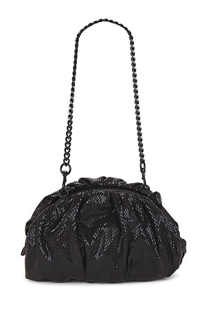 Rebecca Minkoff Ruched Small Clutch in Black