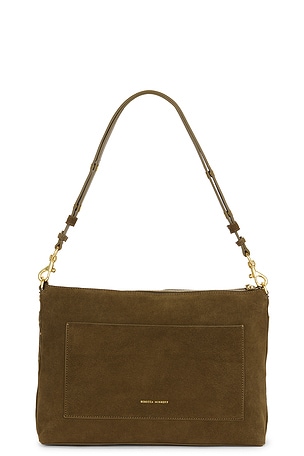 Rebecca Minkoff Darren Lg Top Zip Shoulder Bag in Olive
