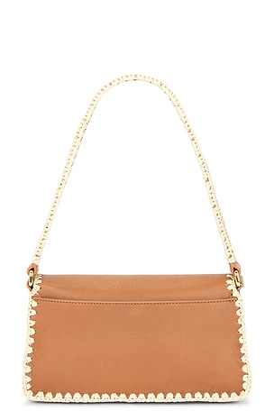Rebecca Minkoff Berkley Flap Shoulder W/ Raffia in Cognac