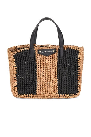 Rebecca Minkoff Mini Tote in Neutral,Black