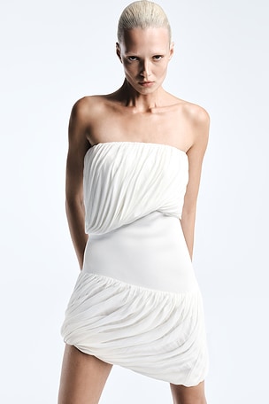 REVOLVE LOS ANGELES Aylee Mini Dress in Ivory