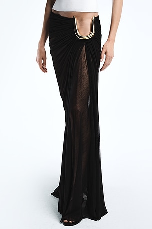 REVOLVE LOS ANGELES Leora Maxi Skirt in Black