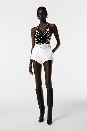 Sylvie Corset in Black & White REVOLVE LOS ANGELES