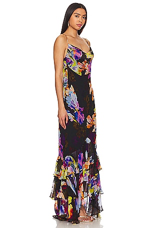 ROCOCO SAND Maxi Dress in Black